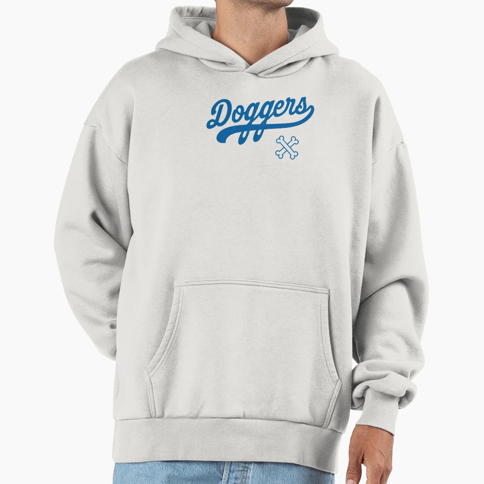 Doggers White Hoodie - Custom Art Print Unisex - T-Shirt, Sweatshirt, Hoodie