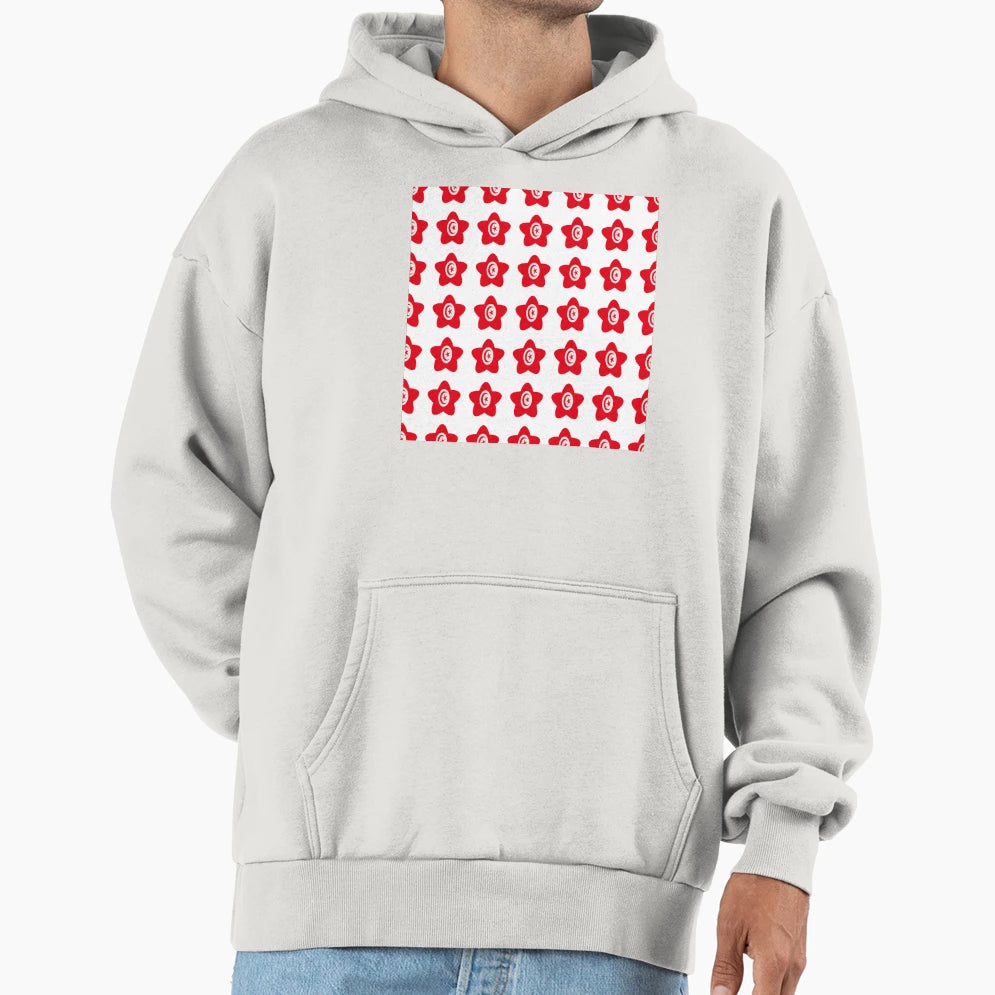 Tunisia Flag Star Pattern Hoodie - Graphic Print Unisex - T-Shirt, Sweatshirt, Hoodie