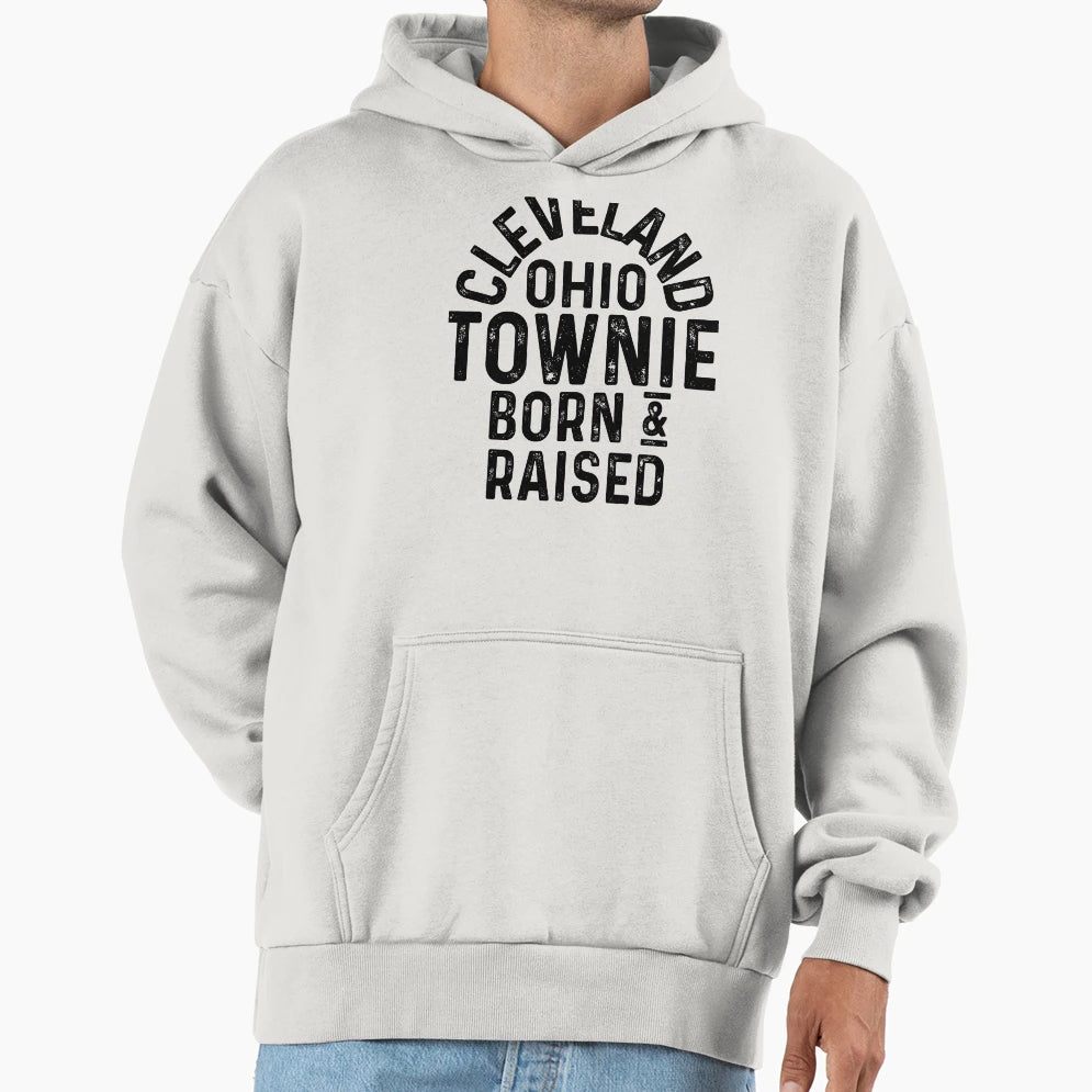 Cleveland Oh Townie Local Hoodie - Novelty Apparel for Adults - T-Shirt, Sweatshirt, Hoodie