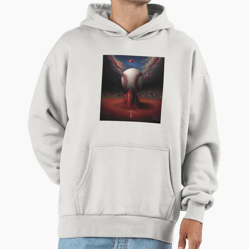Baseball Surreal Hoodie - Unique Graphic for Adults - T-Shirt, Sweatshirt, Hoodie
