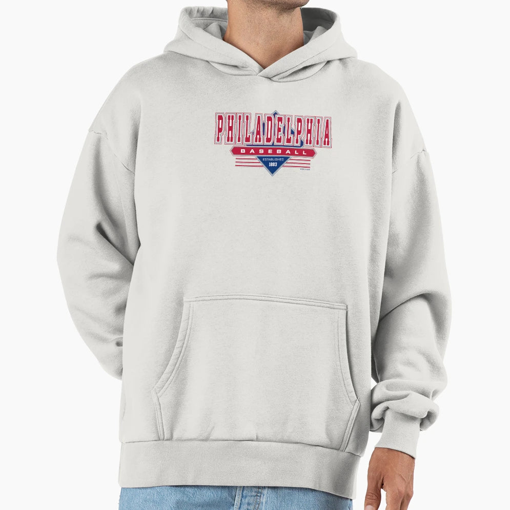 Philadelphia Philly Baseball Phillies Hoodie - Aesthetic Graphic Men Women - T-Shirt, Sweatshirt, Hoodie