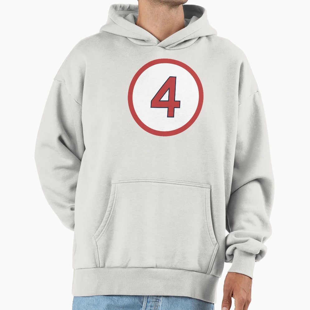 Joe Cronin 4 Jersey Number Hoodie - Novelty Apparel Men Women - T-Shirt, Sweatshirt, Hoodie