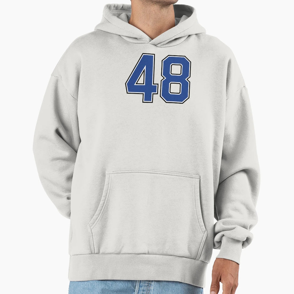 Number 48 Lucky Sports Jersey Hoodie - Casual Everyday Wear for Adults - T-Shirt, Sweatshirt, Hoodie