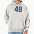 Number 48 Lucky Sports Jersey Hoodie - Casual Everyday Wear for Adults - T-Shirt, Sweatshirt, Hoodie