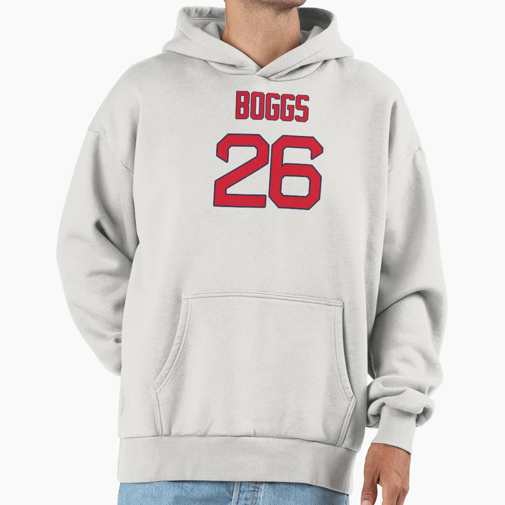 Wade Boggs 26 Red Sox Hoodie - Minimalist Print Unisex - T-Shirt, Sweatshirt, Hoodie
