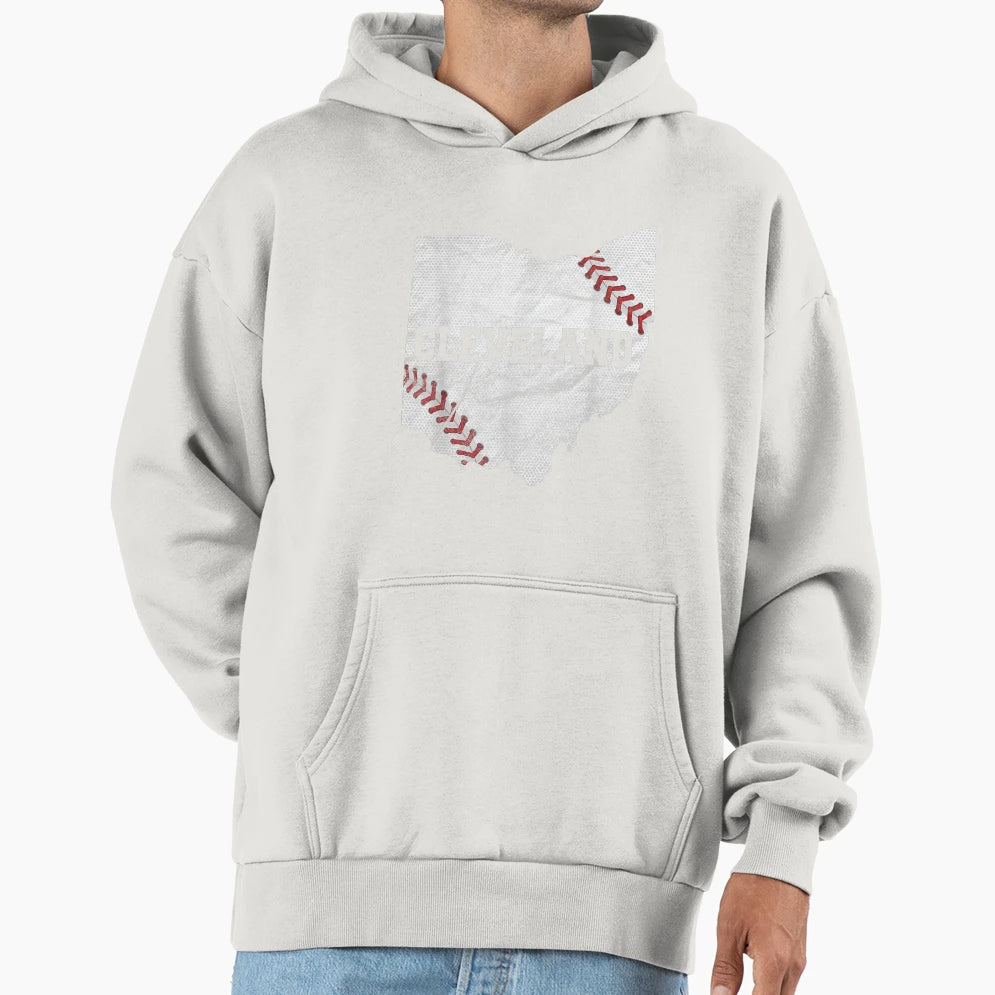 Cleveland Baseball Sport Baseball Hoodie - Minimalist Print Unisex - T-Shirt, Sweatshirt, Hoodie