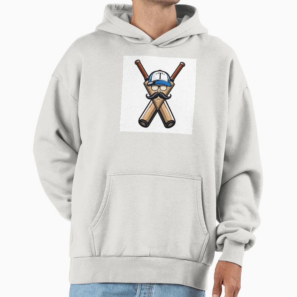 Travball Logo Illustration Crossed Bats Hoodie - Custom Art Print Men Women - T-Shirt, Sweatshirt, Hoodie