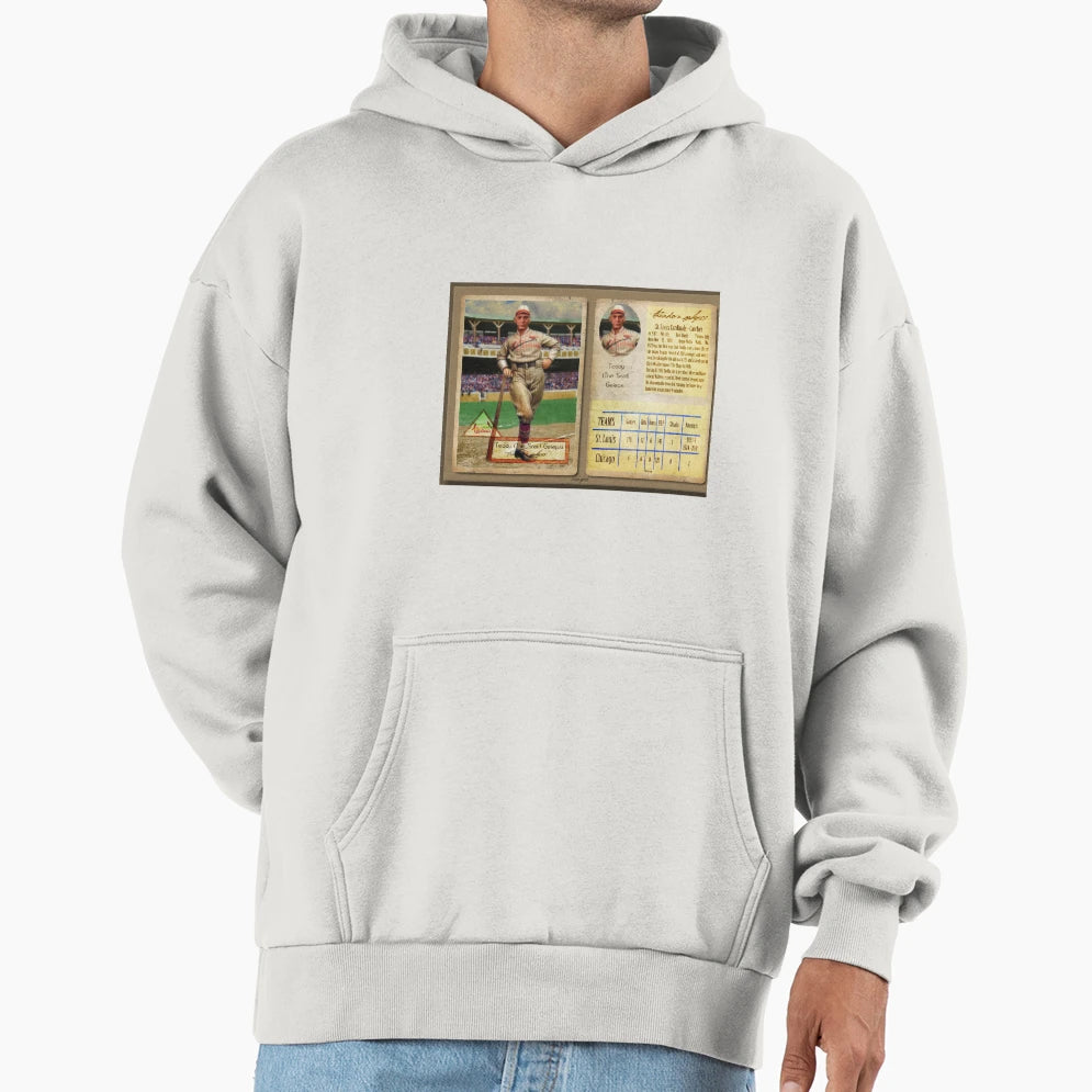 Baseball Card Hoodie - Novelty Apparel for Adults - T-Shirt, Sweatshirt, Hoodie