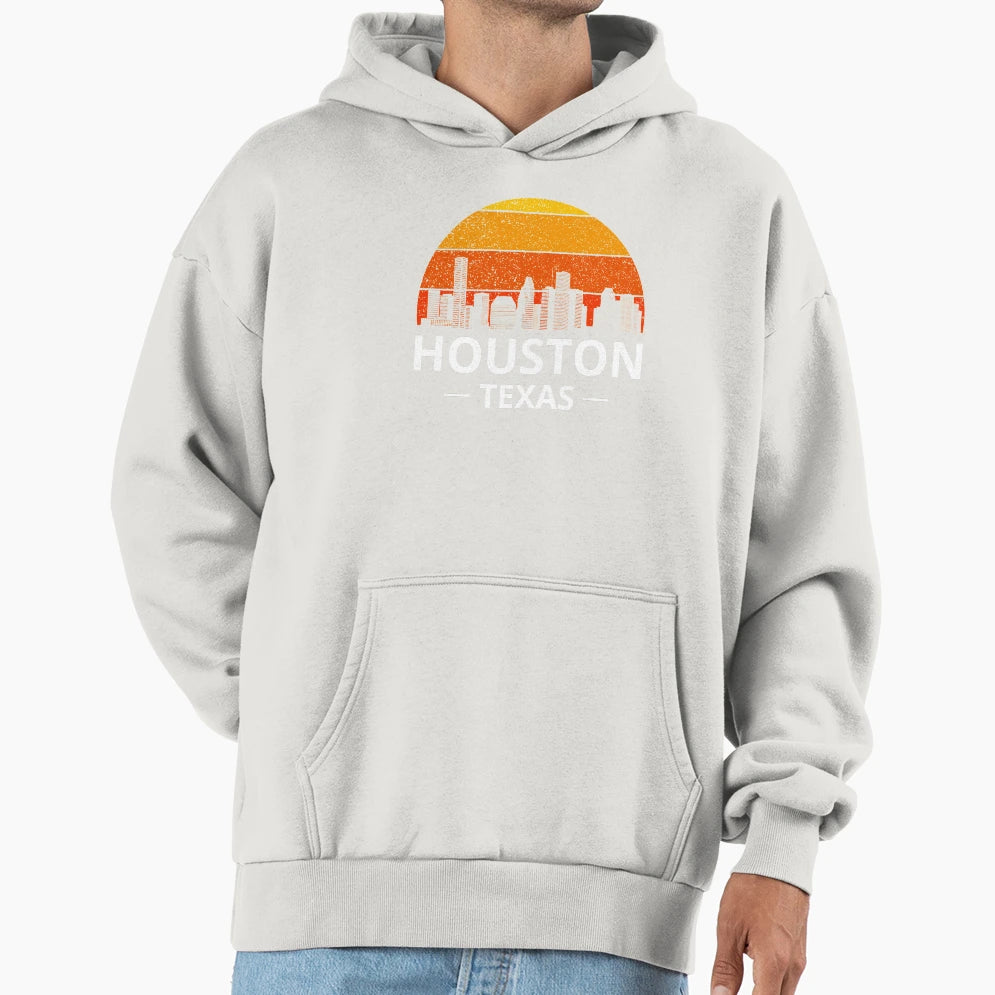 Houston Texas Skyline Pride I Hoodie - Trendy Graphic Unisex - T-Shirt, Sweatshirt, Hoodie