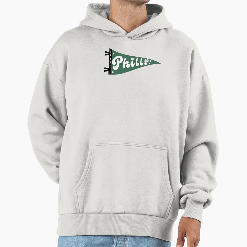Philadelphia Banner Hoodie - Fun Novelty Design Men Women - T-Shirt, Sweatshirt, Hoodie