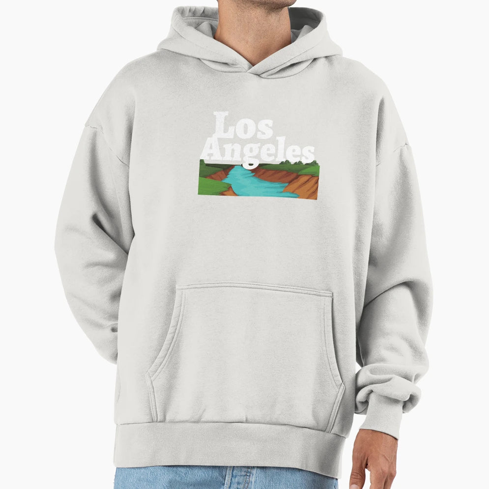 Los Angeles Hoodie - Minimalist Print Unisex - T-Shirt, Sweatshirt, Hoodie