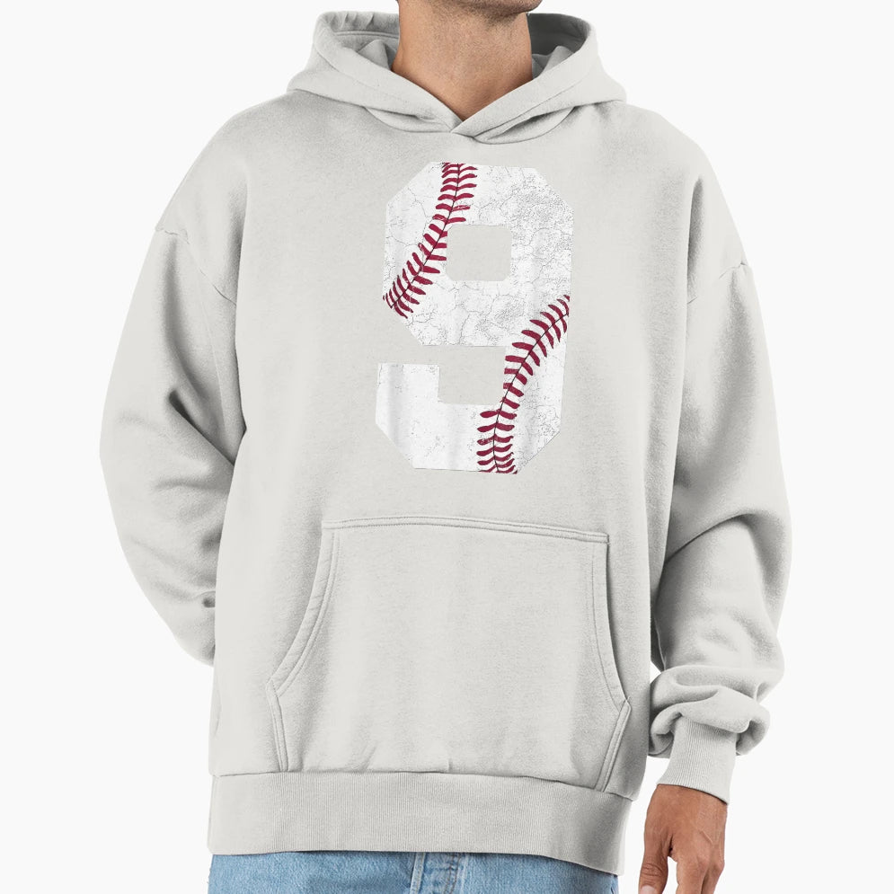 9Th Birthday Baseball Nine 9 Ninth Gift Hoodie - Streetwear Style Unisex - T-Shirt, Sweatshirt, Hoodie