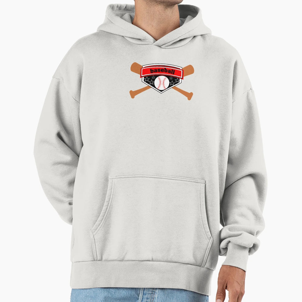 Baseball Hoodie - Minimalist Print Men Women - T-Shirt, Sweatshirt, Hoodie