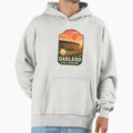 Oakland Coliseum Baseball Sunset Hoodie - Custom Art Print Men Women - T-Shirt, Sweatshirt, Hoodie