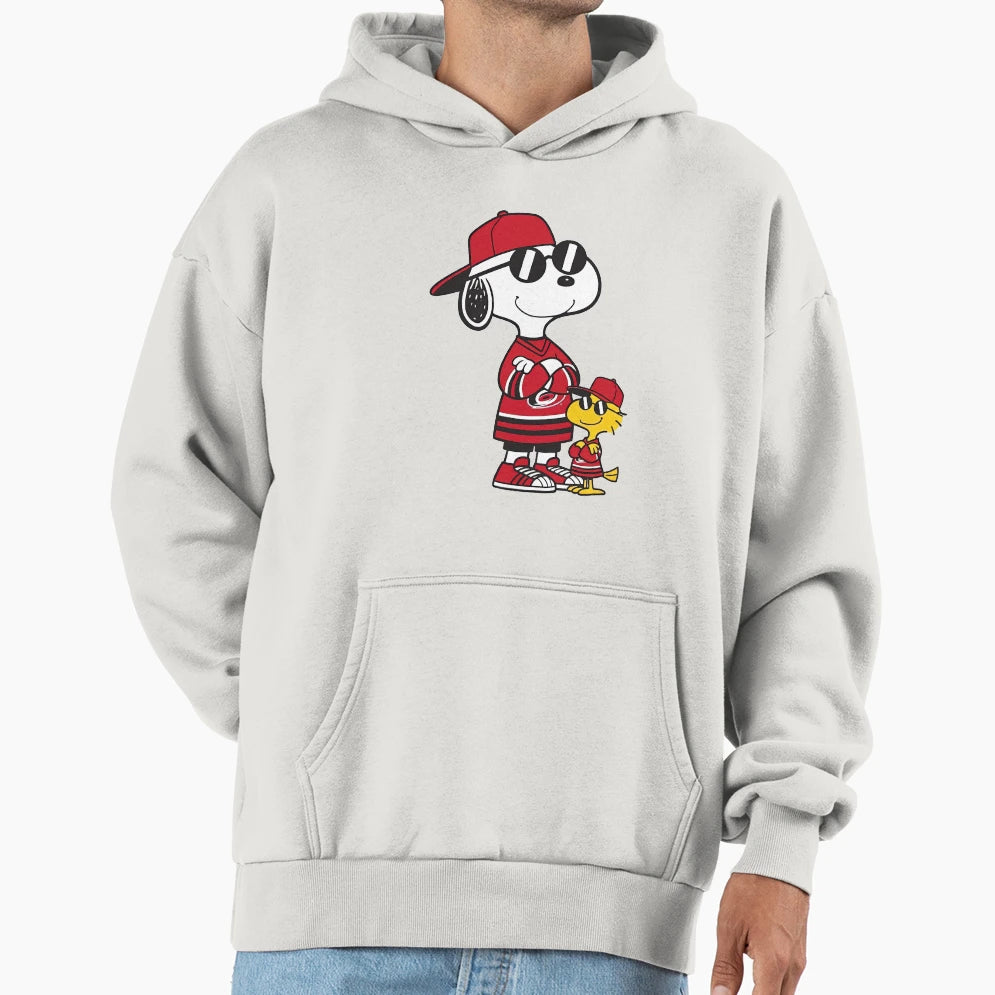 Snoopy Carolina Hurricanes Hoodie - Casual Everyday Wear Men Women - T-Shirt, Sweatshirt, Hoodie