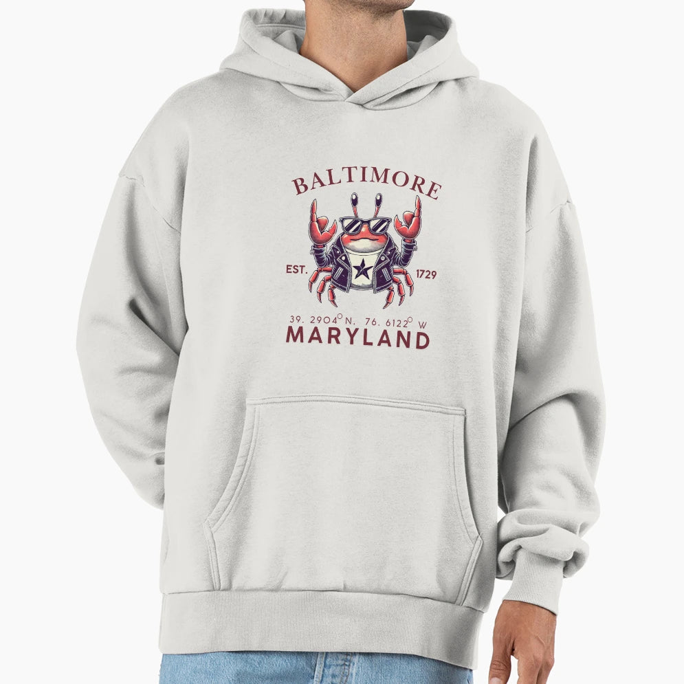 Baltimore Hoodie - Graphic Print for Adults - T-Shirt, Sweatshirt, Hoodie