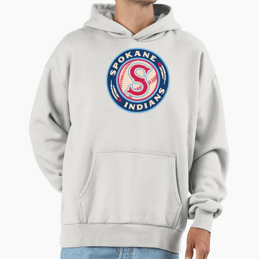 Spokane Indians Logo Hoodie - Minimalist Print for Adults - T-Shirt, Sweatshirt, Hoodie