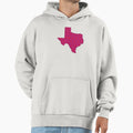Red And Blue Texas Hoodie - Casual Everyday Wear Unisex - T-Shirt, Sweatshirt, Hoodie