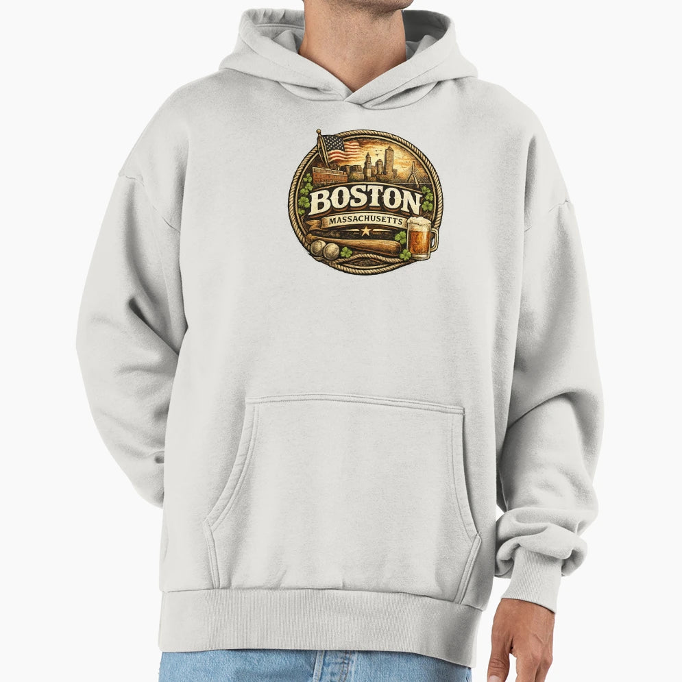 Boston Mass Hoodie - Aesthetic Graphic Men Women - T-Shirt, Sweatshirt, Hoodie
