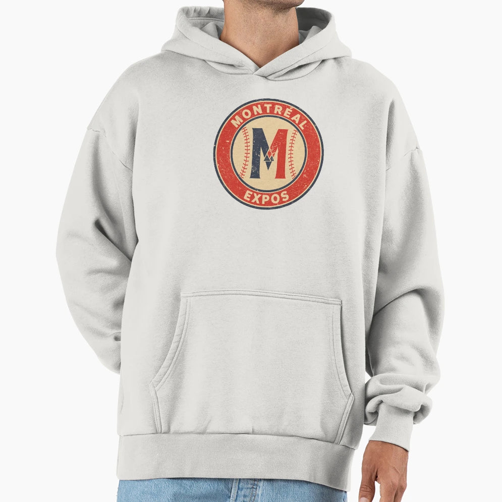 Montreal Expos V4 Hoodie - Novelty Apparel for Adults - T-Shirt, Sweatshirt, Hoodie