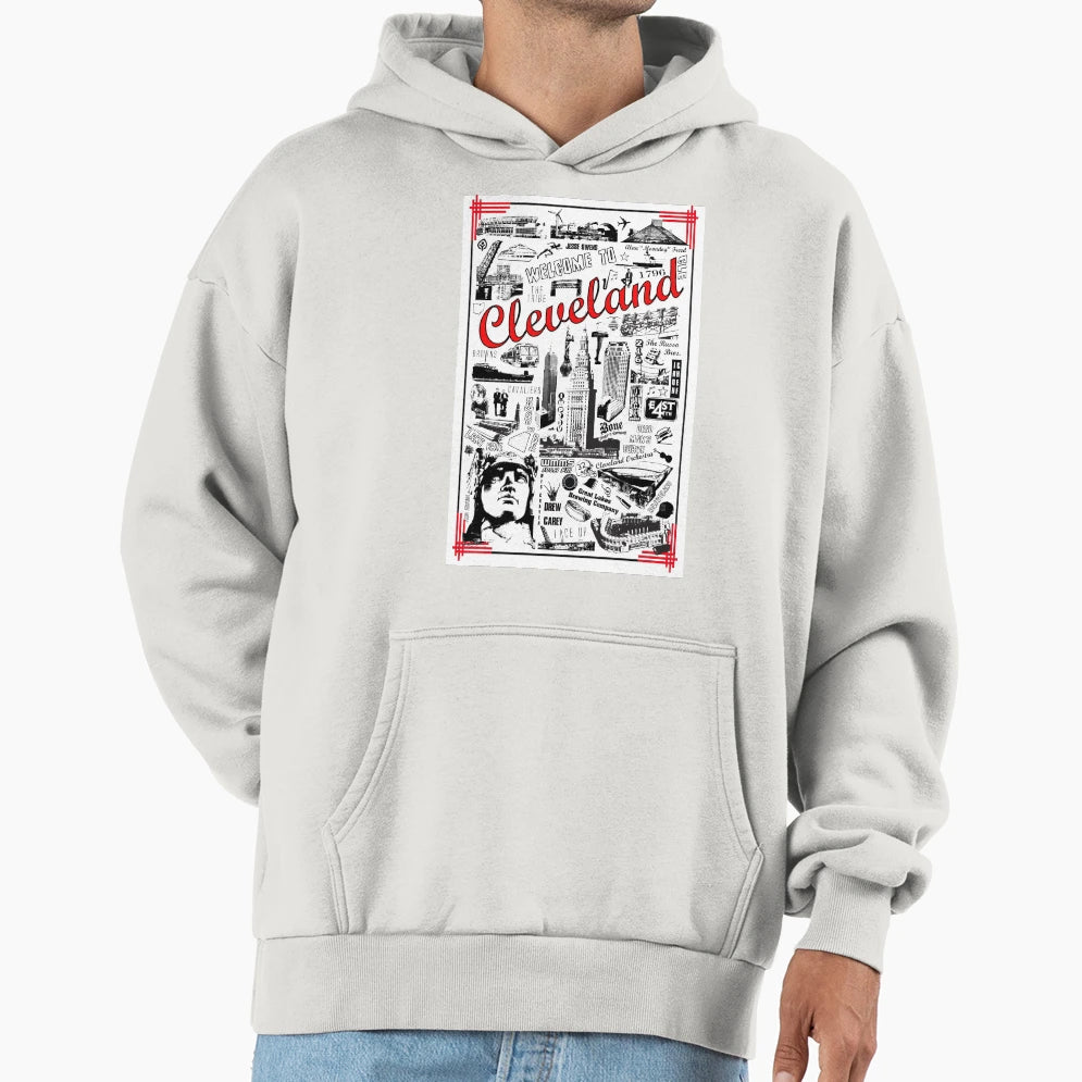 Welcome To Cleveland Hoodie - Fun Novelty Design for Adults - T-Shirt, Sweatshirt, Hoodie