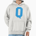 Alphabet Blue Q Sports Letter Q Hoodie - Novelty Apparel Men Women - T-Shirt, Sweatshirt, Hoodie