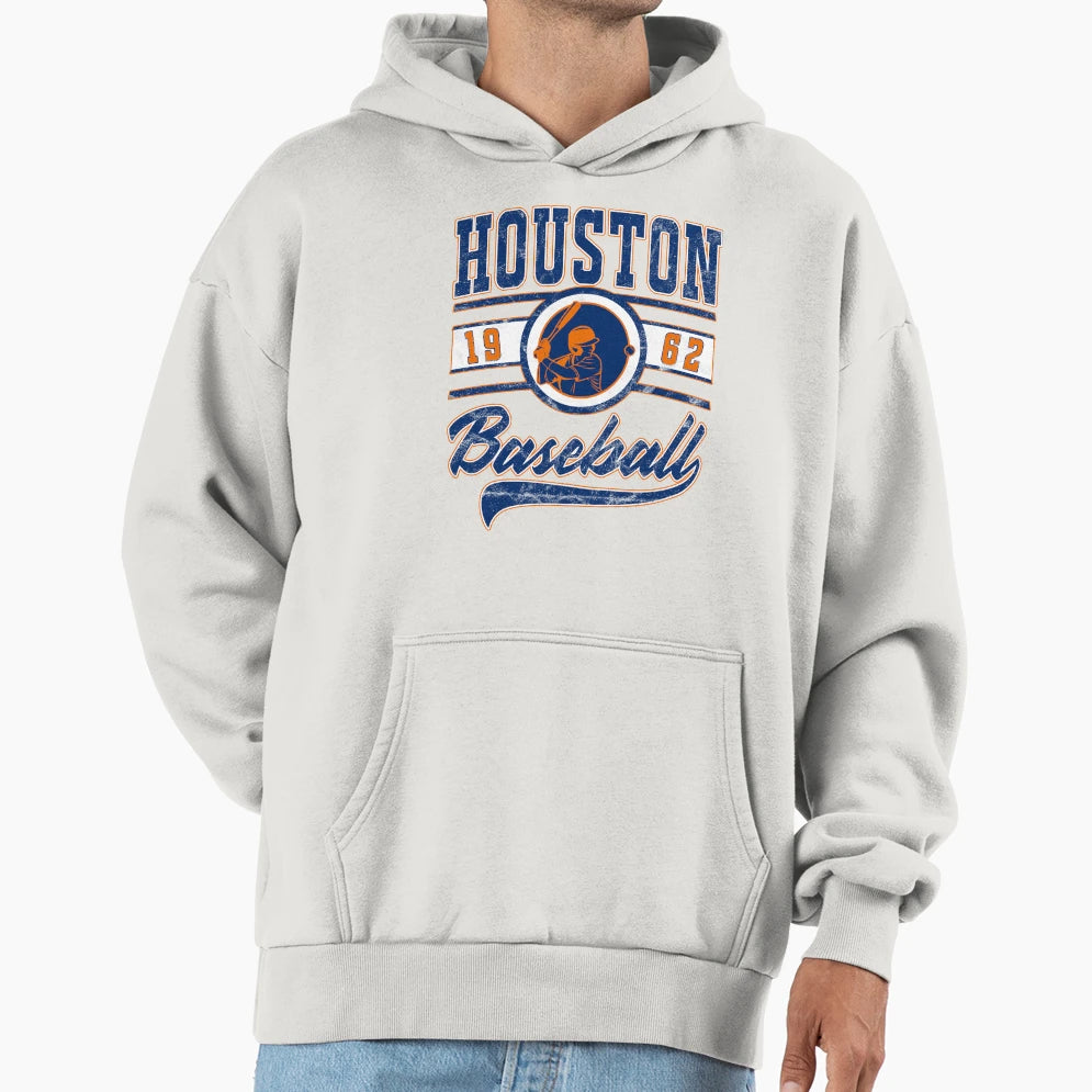 Houston Baseball Hoodie - Trendy Graphic Men Women - T-Shirt, Sweatshirt, Hoodie