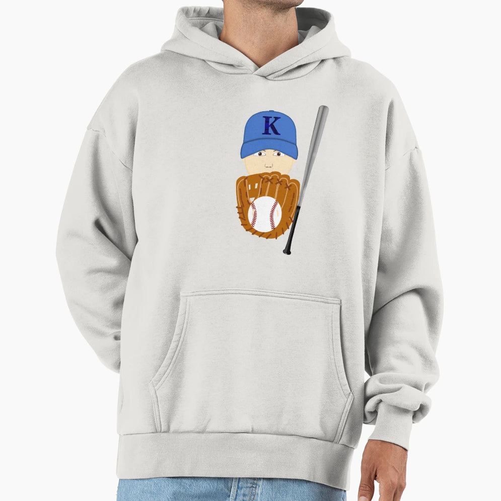 Baseball Player Hoodie - Trendy Graphic Men Women - T-Shirt, Sweatshirt, Hoodie