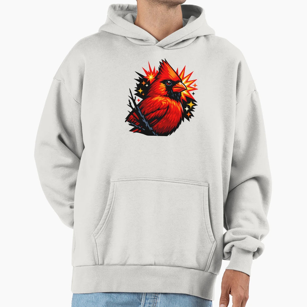 Cardinal Scarlet Flash Hoodie - Minimalist Print Unisex - T-Shirt, Sweatshirt, Hoodie