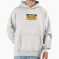 New York License Plate Hoodie - Unique Graphic Men Women - T-Shirt, Sweatshirt, Hoodie
