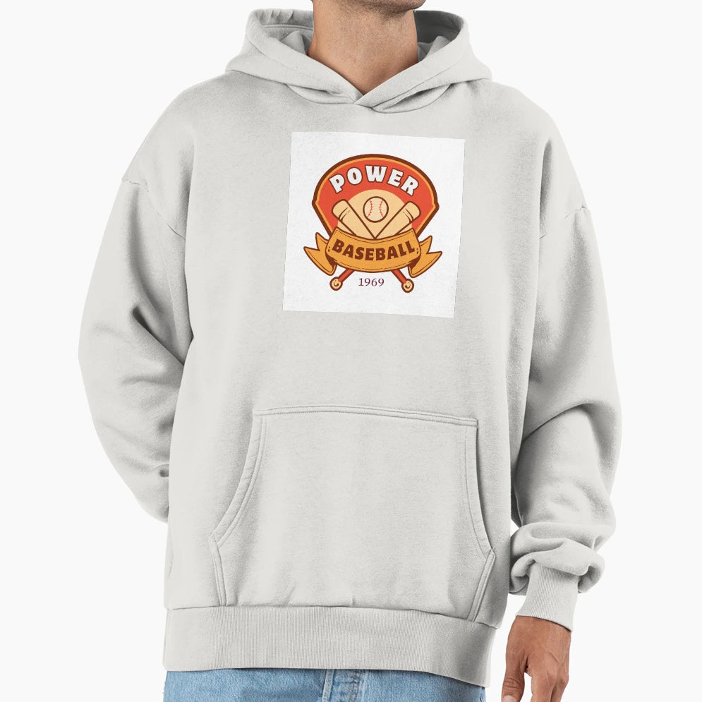 Power Baseball Logo Hoodie - Custom Art Print Unisex - T-Shirt, Sweatshirt, Hoodie