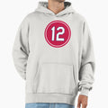 Lance Berkman 12 Jersey Number Hoodie - Novelty Apparel Men Women - T-Shirt, Sweatshirt, Hoodie