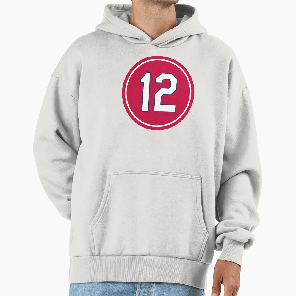 Lance Berkman 12 Jersey Number Hoodie - Novelty Apparel Men Women - T-Shirt, Sweatshirt, Hoodie