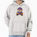 Baseball Player Teddy Bear Hoodie - Casual Everyday Wear Unisex - T-Shirt, Sweatshirt, Hoodie