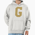 Alphabet Gold G Sports Letter G Hoodie - Aesthetic Graphic Unisex - T-Shirt, Sweatshirt, Hoodie