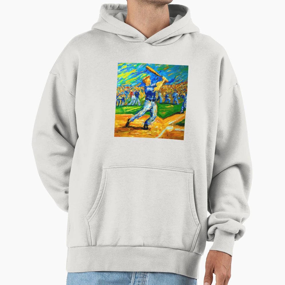 Home Run Park Painting No 1 Hoodie - Custom Art Print Men Women - T-Shirt, Sweatshirt, Hoodie