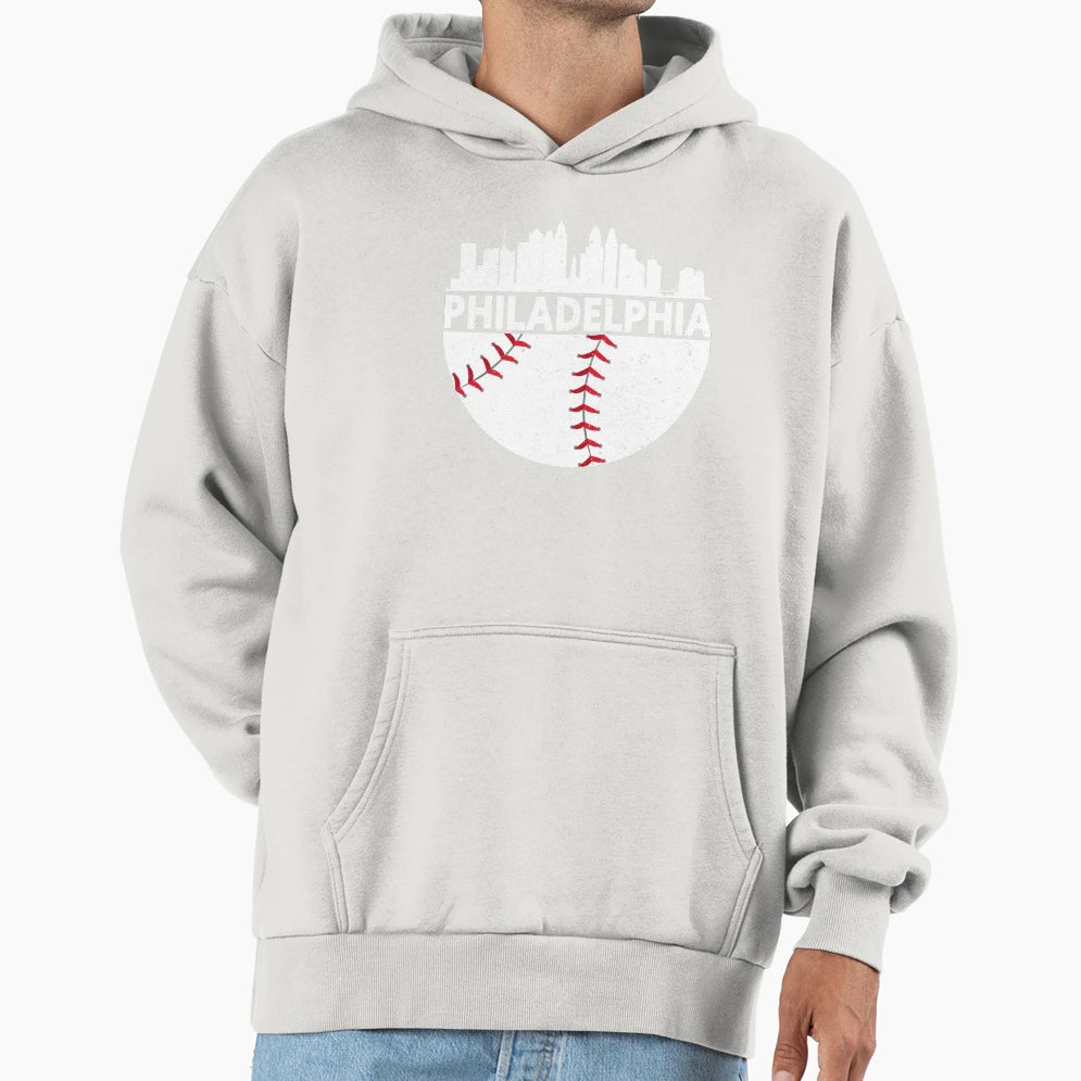 Philadelphia Skyline Baseball Philly T-Shirt - Graphic Print for Adults - T-Shirt, Sweatshirt, Hoodie