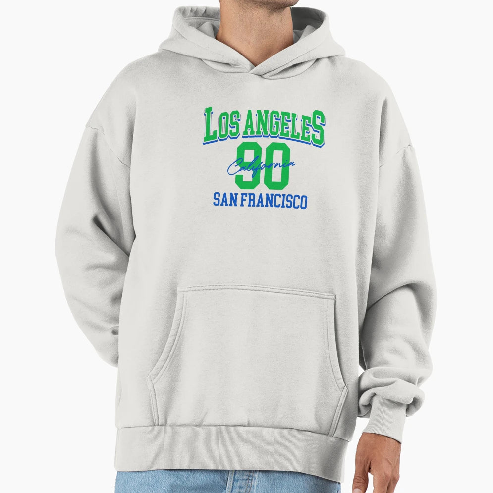 Los Angeles California 90 San Francisco Hoodie - Custom Art Print Unisex - T-Shirt, Sweatshirt, Hoodie