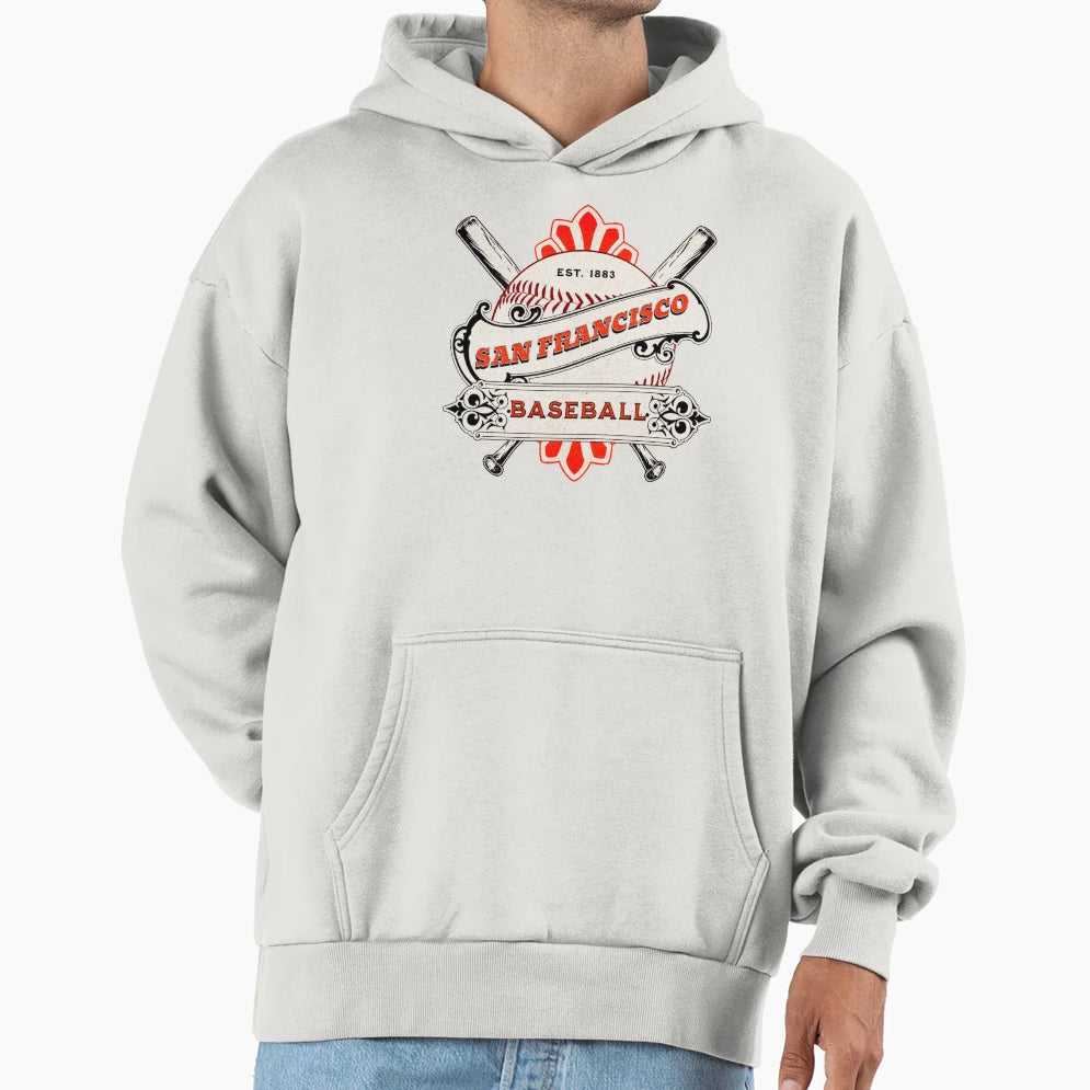 San Franciso Baseball Hoodie - Custom Art Print Unisex - T-Shirt, Sweatshirt, Hoodie