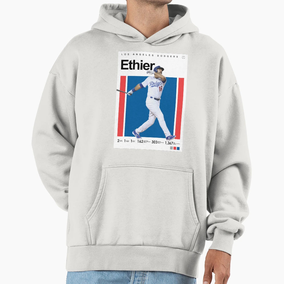 Player Ethier Hoodie - Graphic Print Unisex - T-Shirt, Sweatshirt, Hoodie