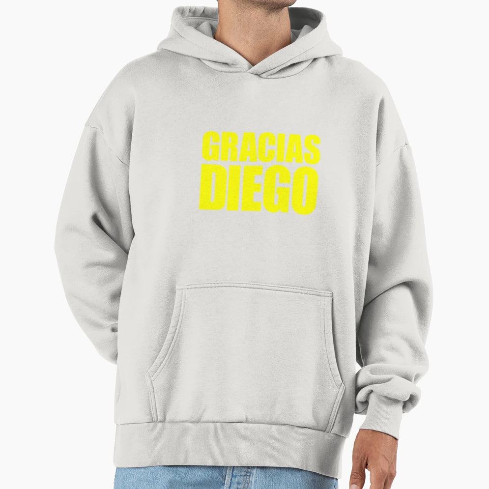 Gracias Diego Hoodie - Minimalist Print for Adults - T-Shirt, Sweatshirt, Hoodie