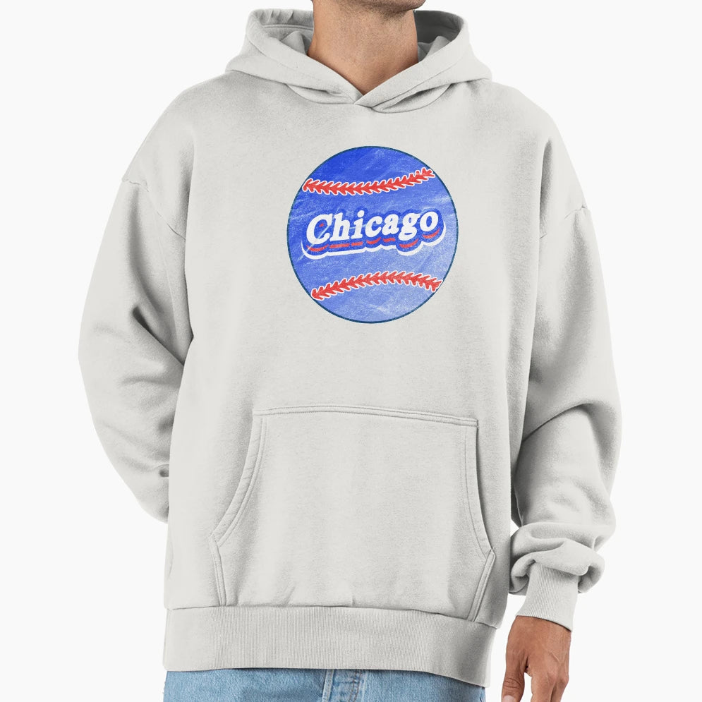 Chicago Baseball Hoodie - Custom Art Print Men Women - T-Shirt, Sweatshirt, Hoodie