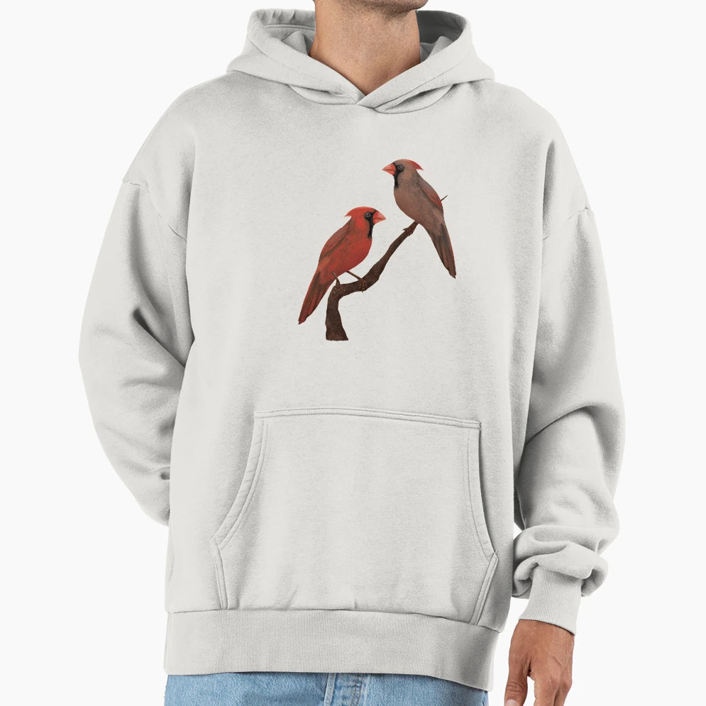 Male Female Northern Cardinals Hoodie - Unique Graphic Men Women - T-Shirt, Sweatshirt, Hoodie