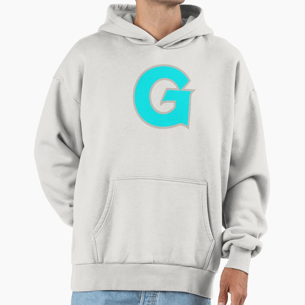 Georgetown Teal Logo Hoodie - Streetwear Style for Adults - T-Shirt, Sweatshirt, Hoodie