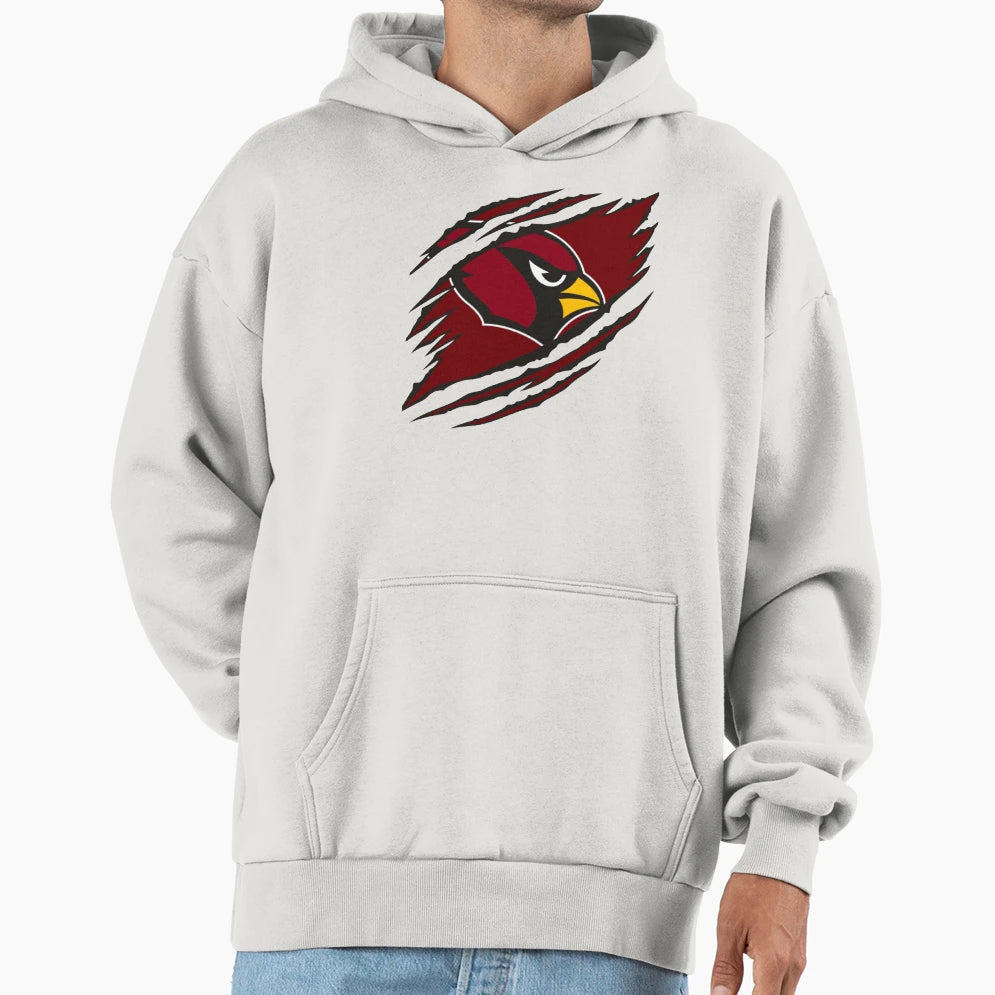 Ripped Cardinals Hoodie - Graphic Print for Adults - T-Shirt, Sweatshirt, Hoodie