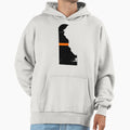 Delaware Thin Orange Line Hoodie - Minimalist Print Unisex - T-Shirt, Sweatshirt, Hoodie