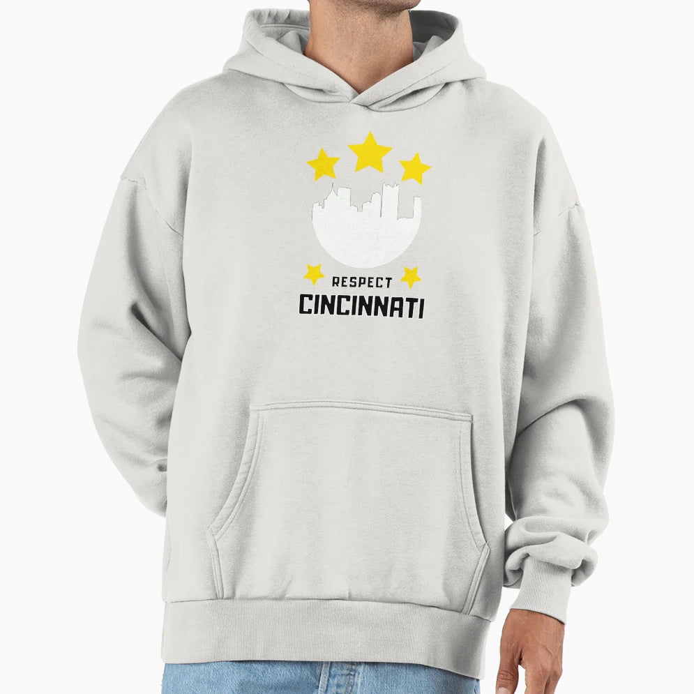 Respect Cincinnati Hoodie - Trendy Graphic Unisex - T-Shirt, Sweatshirt, Hoodie