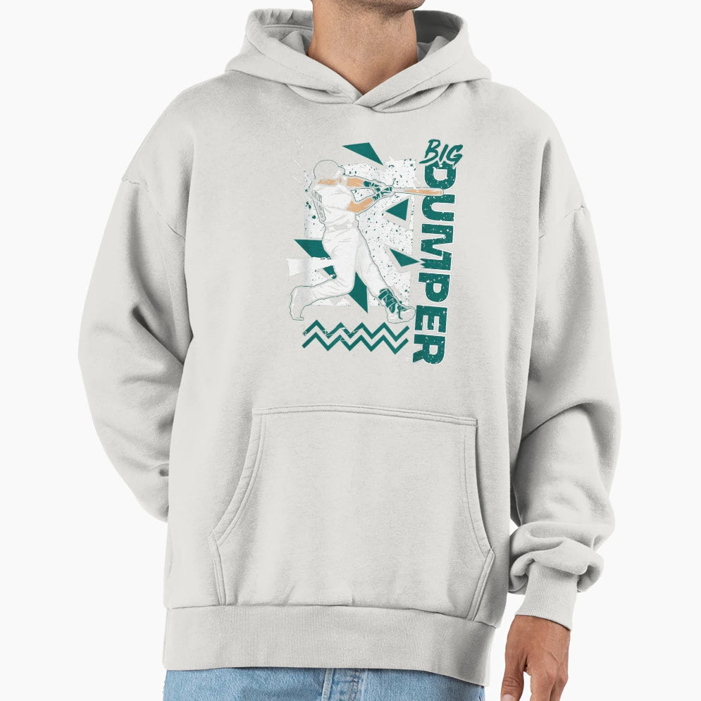 Big Dumper Baseball Swing Art Hoodie - Custom Art Print Unisex - T-Shirt, Sweatshirt, Hoodie