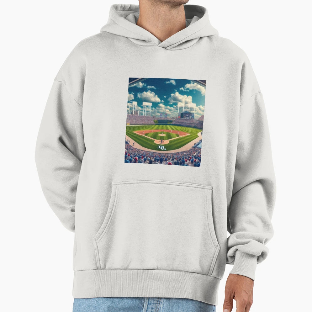 Baseball Field Hoodie - Novelty Apparel Unisex - T-Shirt, Sweatshirt, Hoodie