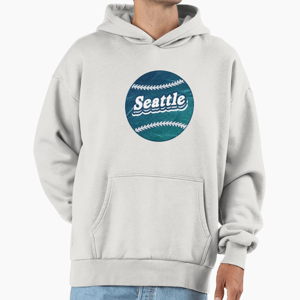 Seattle Baseball Hoodie - Custom Art Print Men Women - T-Shirt, Sweatshirt, Hoodie